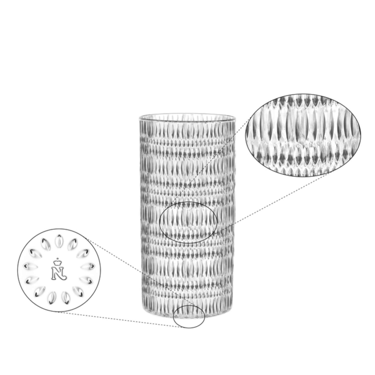 Nachtmann Βάζο28 εκ./Hurricane Lamp σειρά Ethno Βάζα