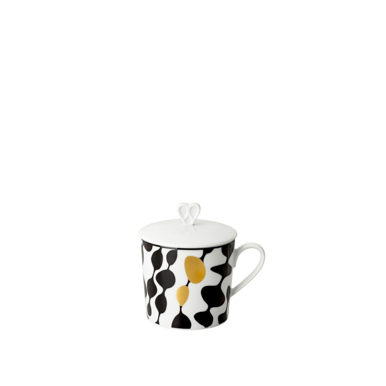 Rosenthal Κούπα 0,38 λτ. με καπάκι Bubbles σειρά Home Monochrome Φλυτζάνια & Πιάτα Καφέ/Τσαγιού