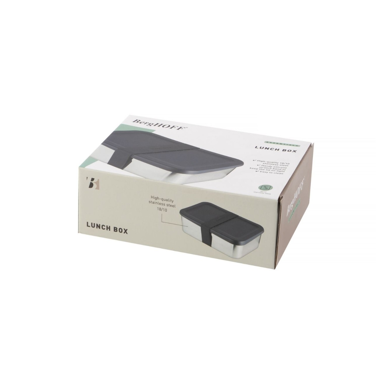 BergHOFF Φαγητοδοχείο ανοξείδωτο 20x14x6,5cm σειρά Essentials Δοχεία Τροφίμων