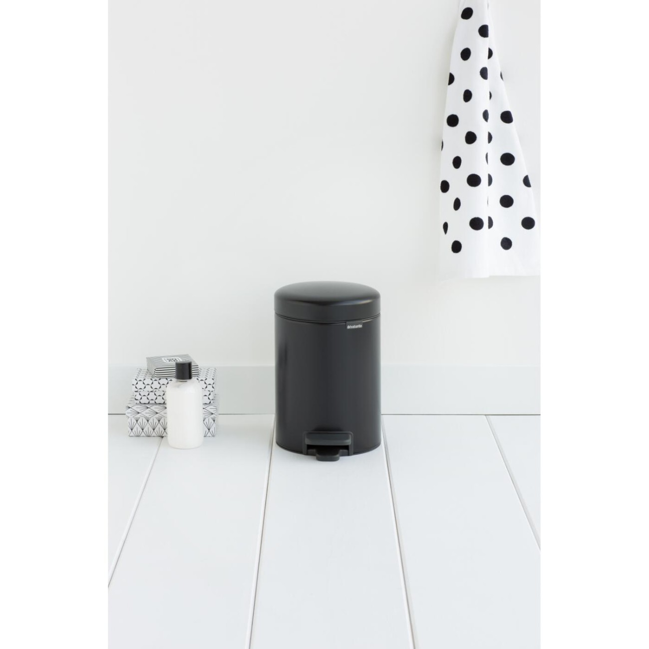 Brabantia Δοχείο απορριμάτων 3 λτ. Matt Black σειρά New Icon Κάδοι Απορριμμάτων 