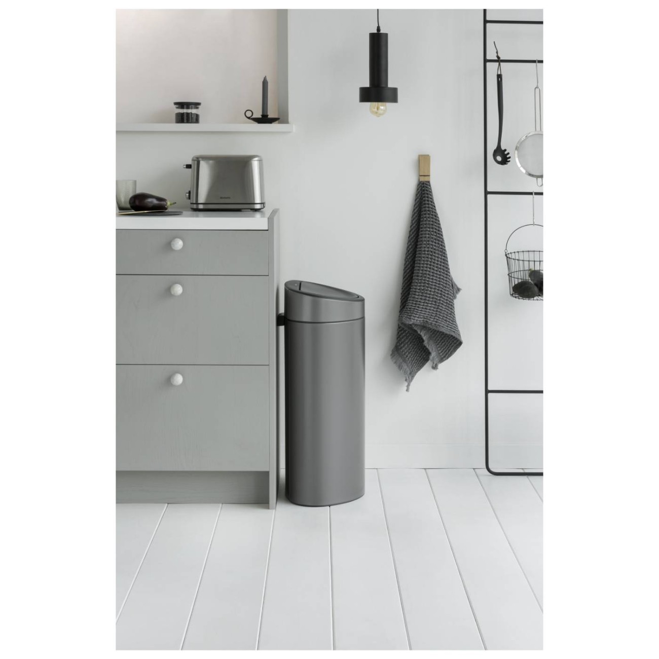 Brabantia Δοχείο απορριμάτων 40lt. Platinum σειρά Touch Bin New Κάδοι Κουζίνας