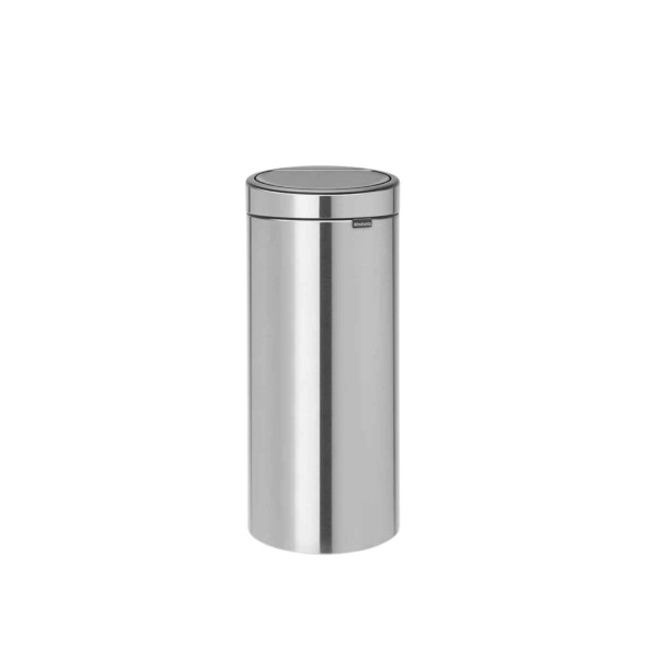 Brabantia Δοχείο απορριμμάτων 30 λτ. Matt Steel Fingerprint Proof σειρά Touch Bin New Brabantia Δοχείο απορριμμάτων 30 λτ. Matt Steel Fingerprint Proof σειρά Touch Bin New