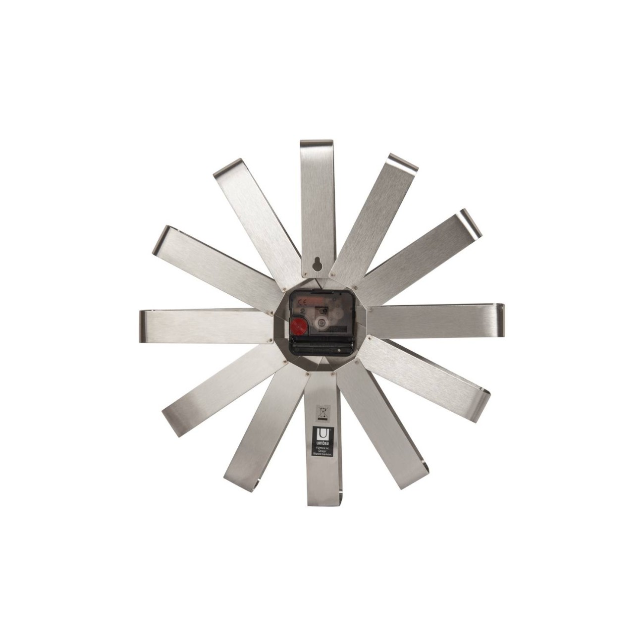 Umbra Ρολόι τοίχου 30cm ανοξείδωτο ατσάλι σειρά Ribbon Ρολόγια