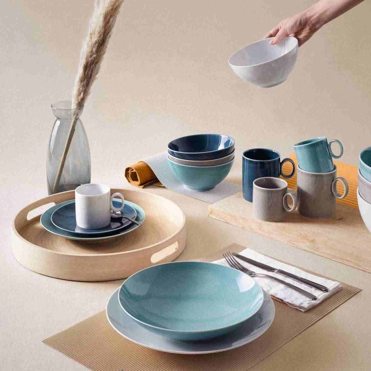 Thomas Πιάτο φρούτου 22 cm Moon Grey σειρά Loft Colors Loft by Thomas