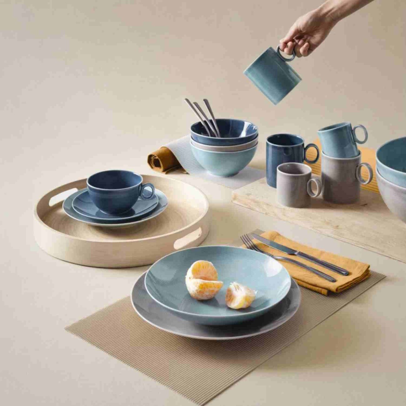 Thomas Πιάτο φρούτου 22 cm Moon Grey σειρά Loft Colors Loft by Thomas