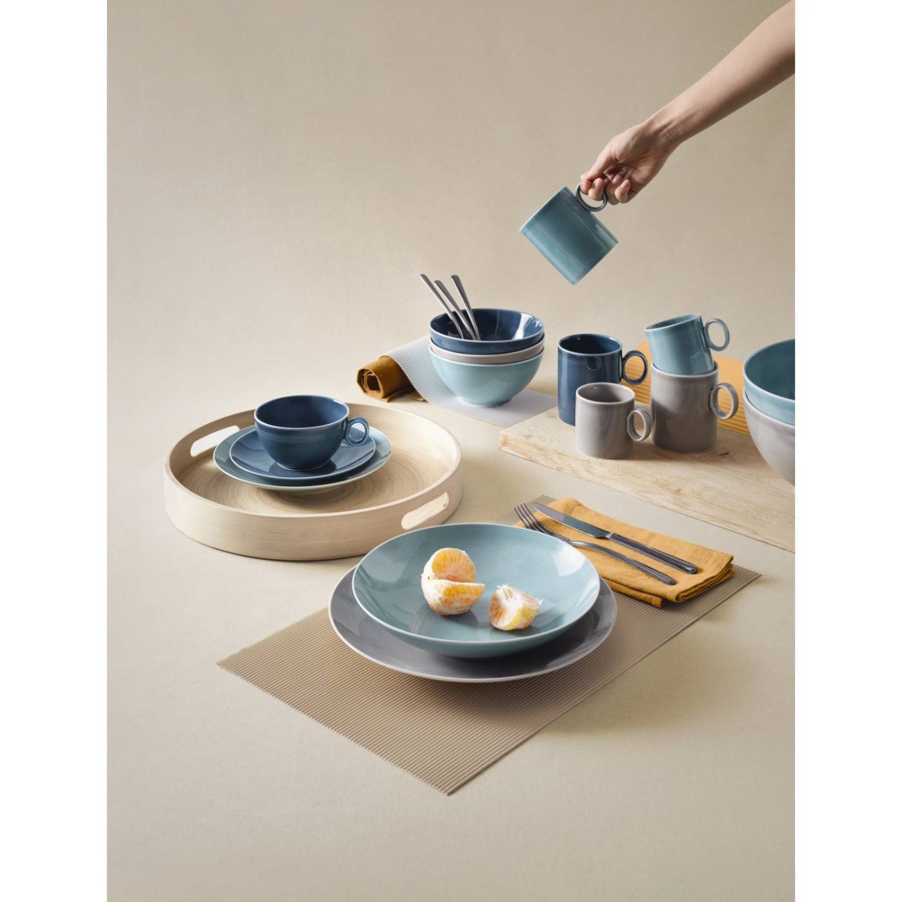 Thomas Πιατέλα 34 cm Moon Grey σειρά Loft Colors Loft by Thomas