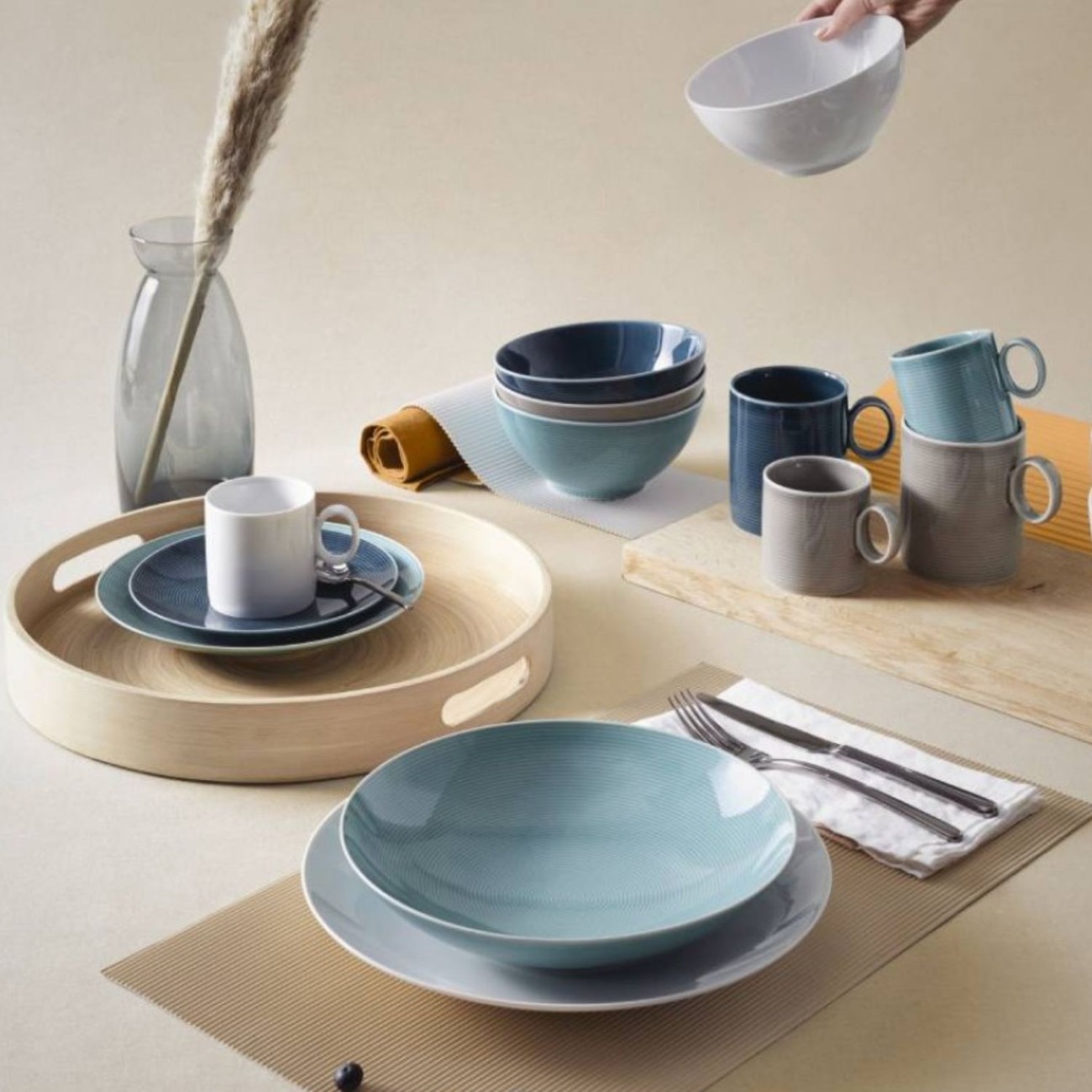 Thomas Πιάτο 16,5 cm καφέ Moon Grey σειρά Loft Colors Loft by Thomas