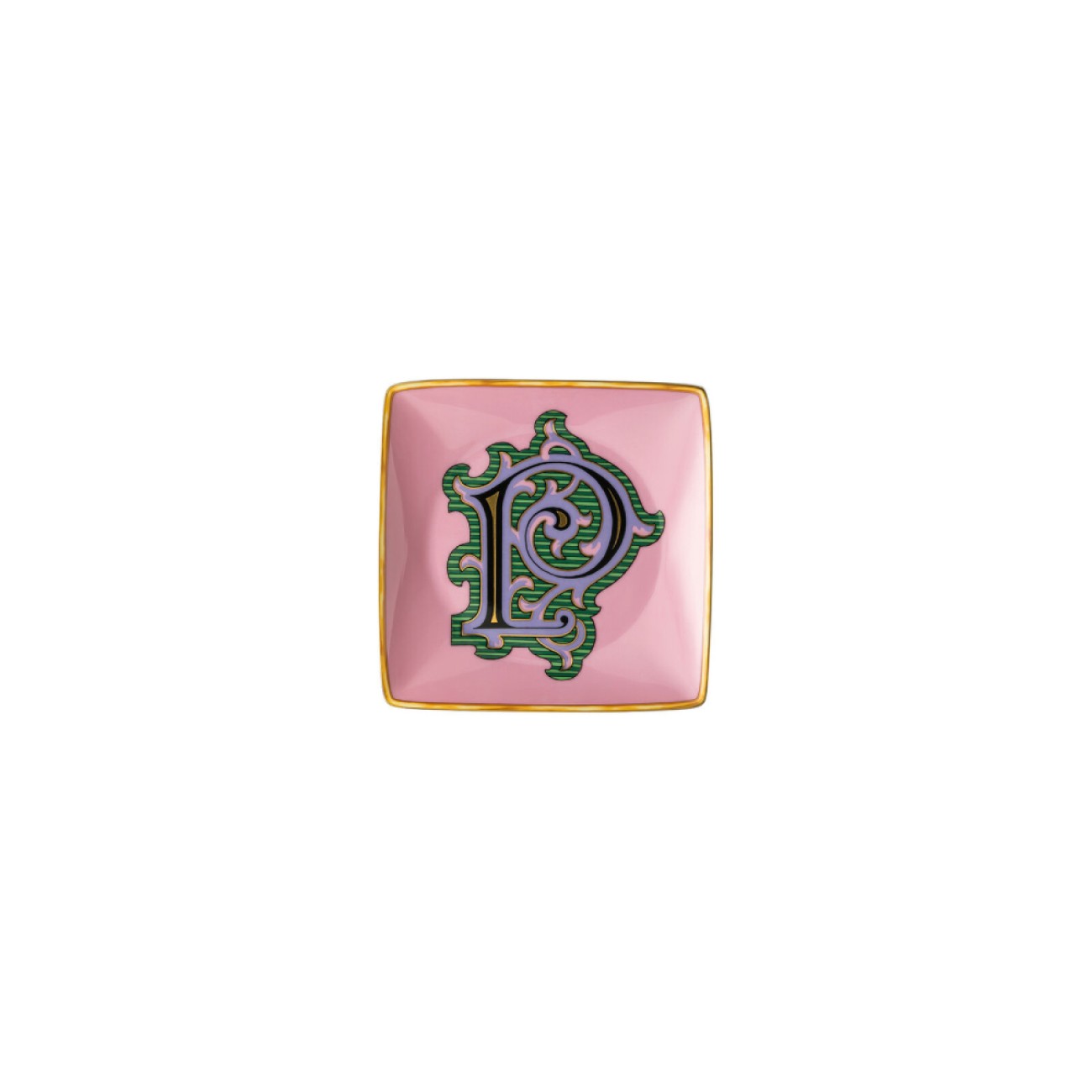 Rosenthal/Versace Πιάτο 12x12 εκ. P σειρά Holiday Alphabet 
 Alphabet by Rosenthal/Versace