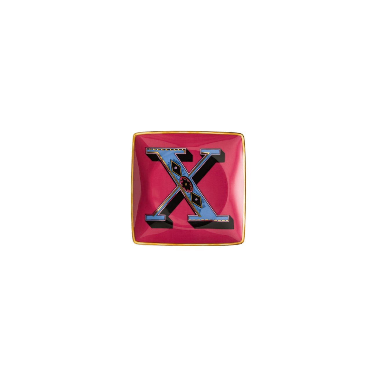 Rosenthal/Versace Πιάτο 12x12 εκ. X σειρά Holiday Alphabet 
 Alphabet by Rosenthal/Versace