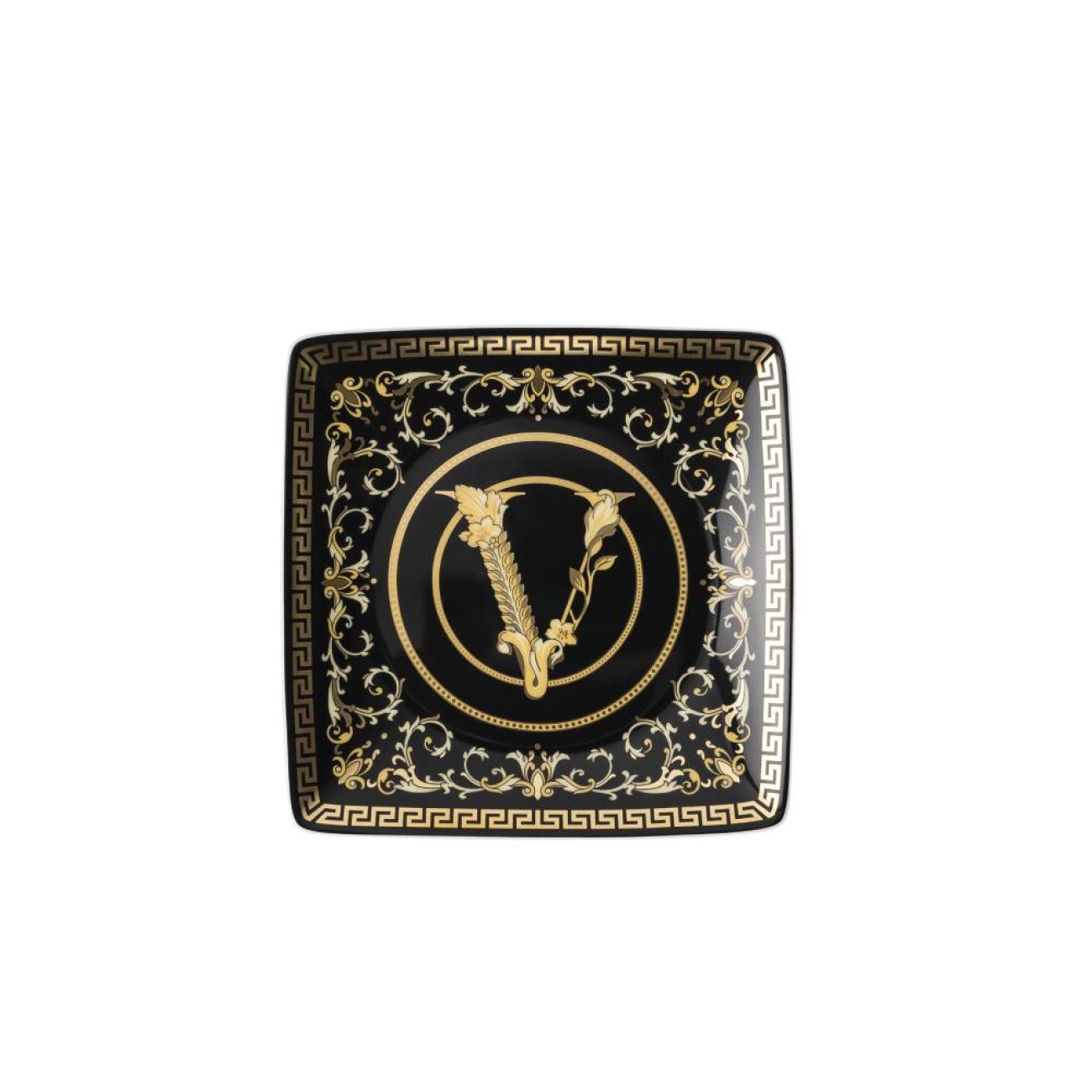 Rosenthal/Versace Πιάτο μαύρο 12x12εκ. σειρά Virtus Gala Virtus Gala by Rosenthal/ Versace