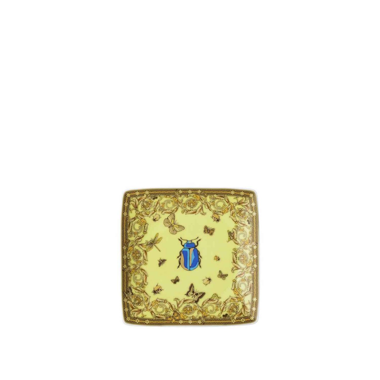 Rosenthal/Versace Πιάτο 12Χ12 εκ. Yellow 30 Years σειρά Le Jardin De Versace Le Jardin by Rosenthal/Versace