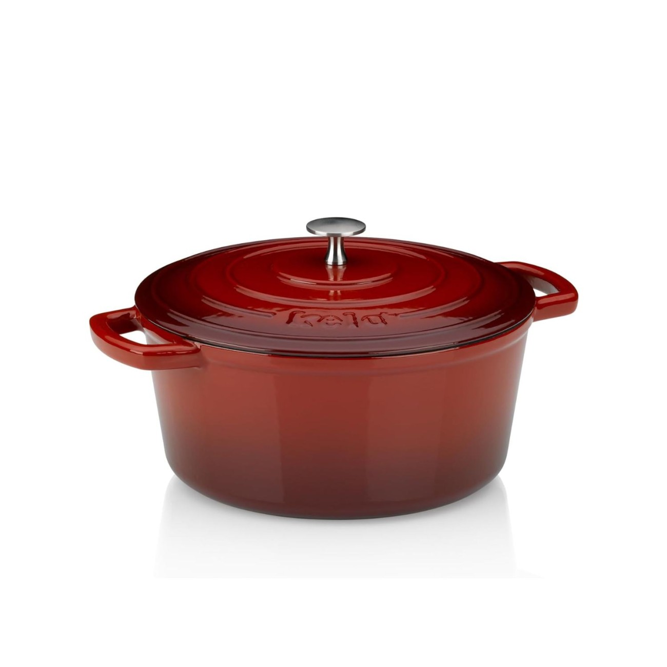 Kela Σκεύος στρογγυλό μαντέμι 26cm/4,6lt κόκκινο σειρά Calido Γάστρες