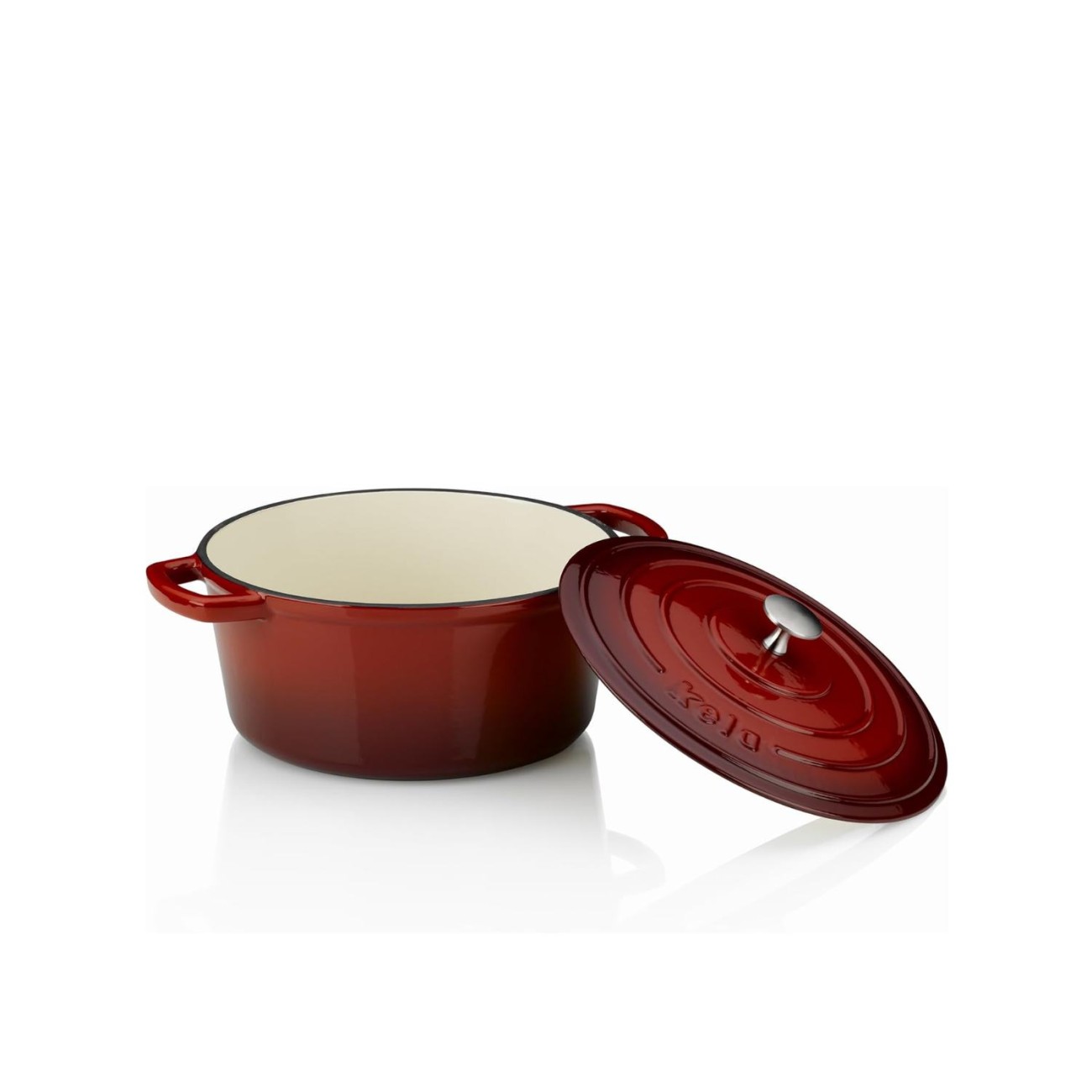 Kela Σκεύος στρογγυλό μαντέμι 26cm/4,6lt κόκκινο σειρά Calido Γάστρες