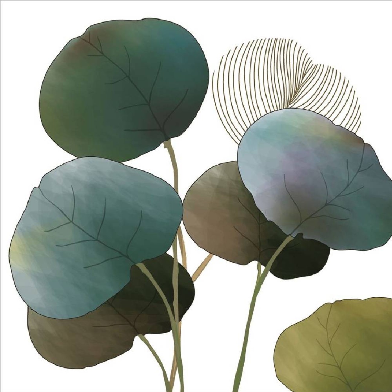 Paperproducts Design - PPD Χαρτοπετσέτα 25x25cm σειρά Autumn Glow White Αξεσουάρ Σερβιρίσματος