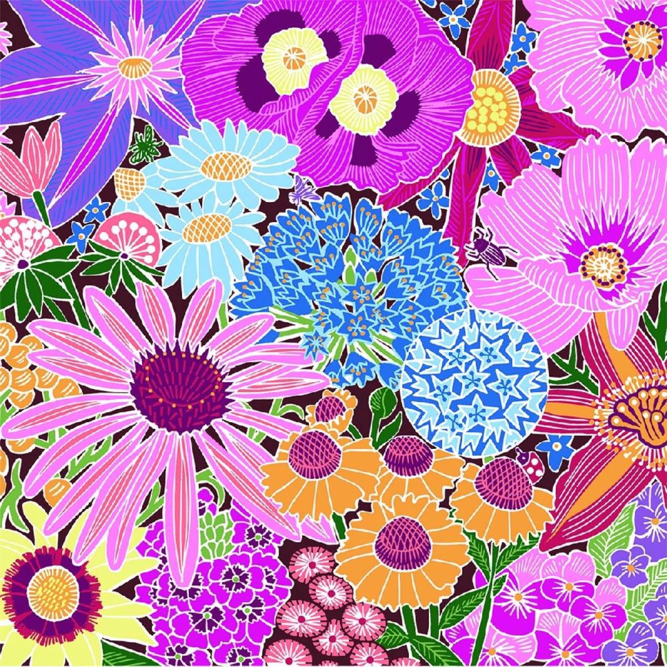 Paperproducts Design - PPD Χαρτοπετσέτα 25x25cm σειρά Flower Burst Αξεσουάρ Σερβιρίσματος