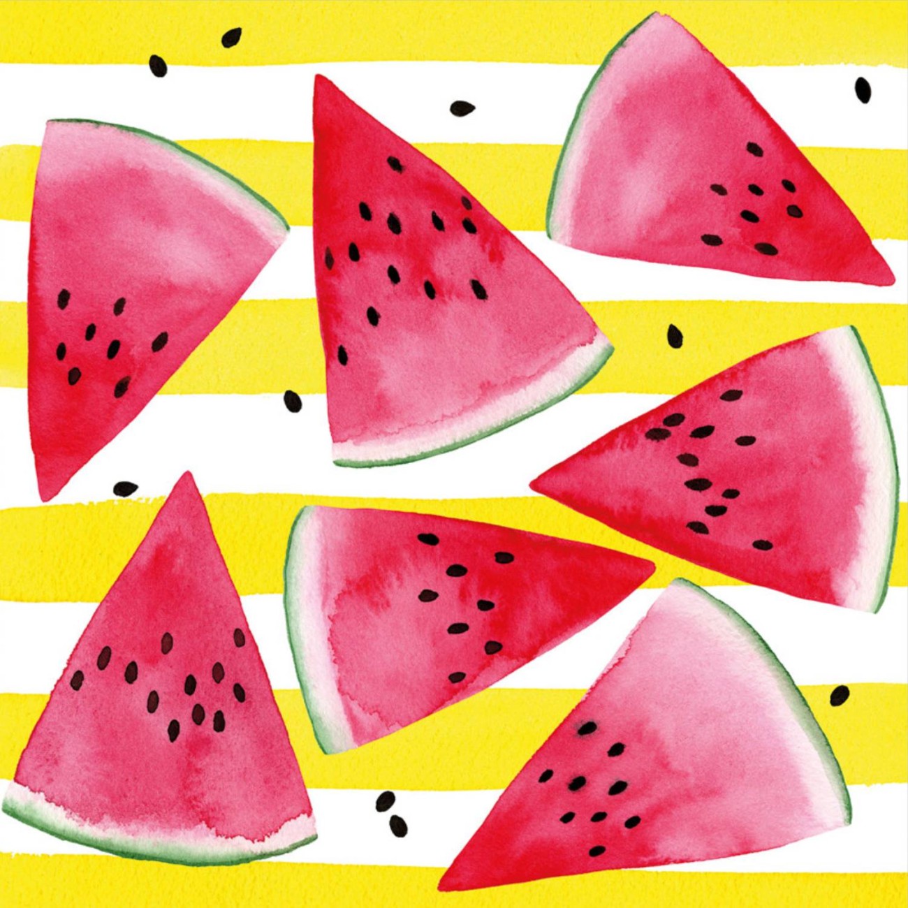 Paperproducts Design - PPD Χαρτοπετσέτα 25x25cm σειρά Melon & Stripe Τραπεζομάντηλα/Runner/Χαρτοπετσέτες