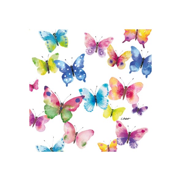 Paperproducts Design - PPD Χαρτοπετσέτα 33x33cm σειρά Butterfly & Phantasy