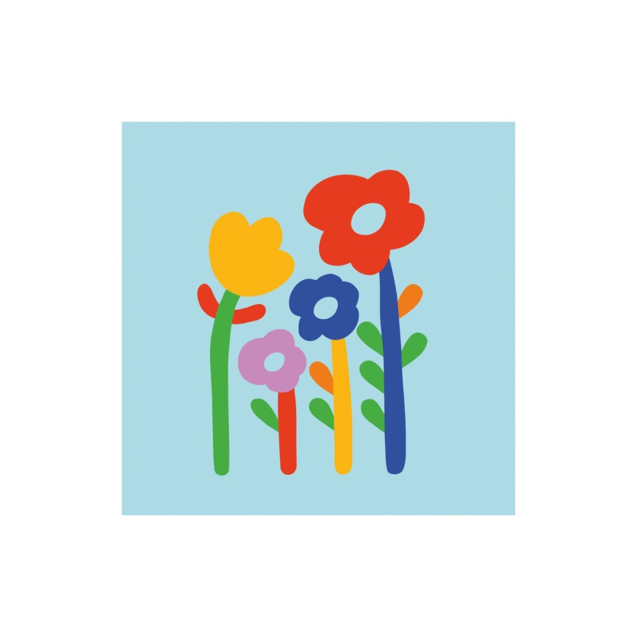 Paperproducts Design - PPD Χαρτοπετσέτα 33x33cm μπλε σειρά Super Flowers Πασχαλινά