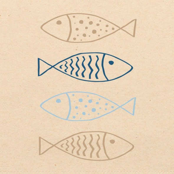 Paperproducts Design - PPD Χαρτοπετσέτα 33x33cm οικολογική σειρά Fishes eco Paperproducts Design - PPD Χαρτοπετσέτα 33x33cm οικολογική σειρά Fishes eco