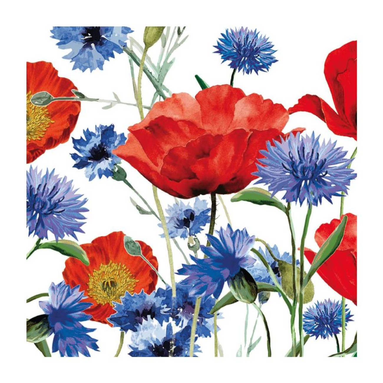 Paperproducts Design - PPD  Χαρτοπετσέτα 33x33cm σειρά Summer Field Αξεσουάρ Σερβιρίσματος