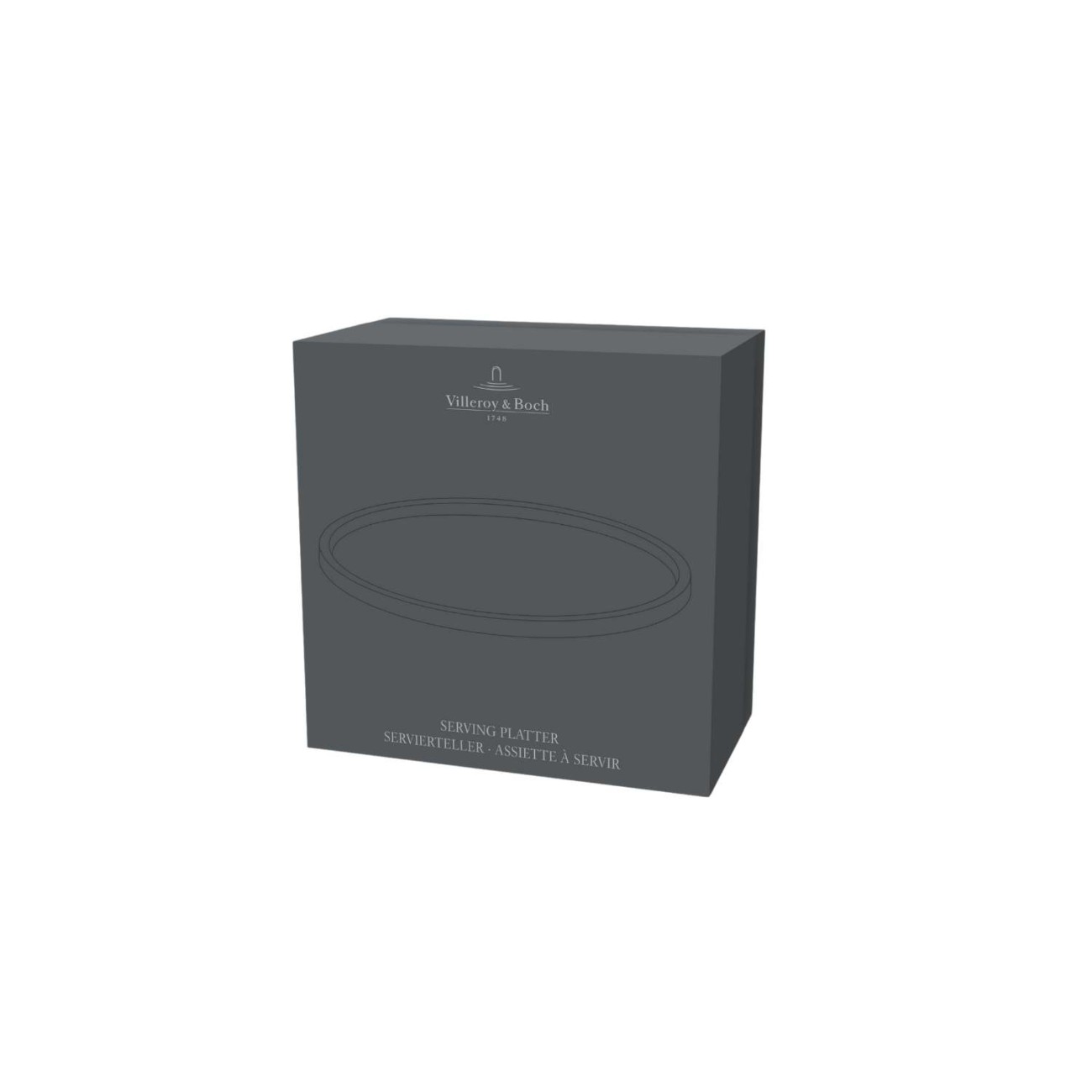 Villeroy & Boch Πιατέλλα στρογγυλή 24,5 εκ. Stoneware σειρά Manufacture Travertine Αξεσουάρ Σερβιρίσματος