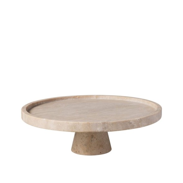 Villeroy & Boch Πιατέλλα στρογγυλή με πόδι 28 εκ. Stoneware σειρά Manufacture Travertine