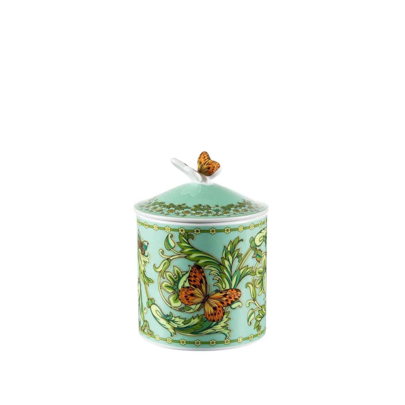 Rosenthal/Versace Κουτί διακοσμητικό medium 12,3 εκ. Green 30 Years σειρά Le Jardin De Versace Le Jardin by Rosenthal/Versace