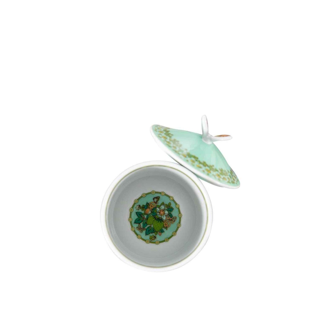 Rosenthal/Versace Κουτί διακοσμητικό medium 12,3 εκ. Green 30 Years σειρά Le Jardin De Versace Le Jardin by Rosenthal/Versace
