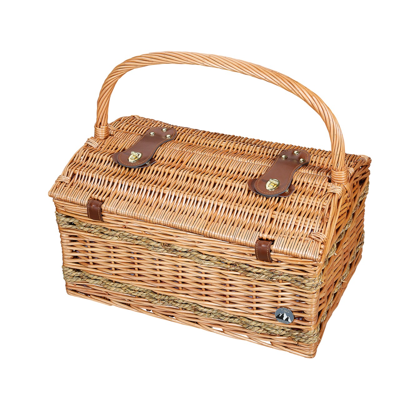 Cilio Καλάθι πικ νικ 4 ατόμων 46Χ31Χ41 light brown σειρά Rivoli Καλάθια πικ-νικ/Τσάντες