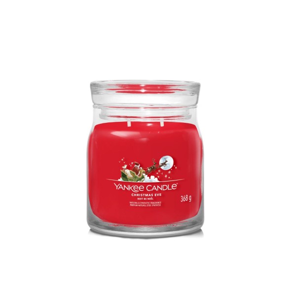 Yankee Candle Αρωματικό Κερί Signature σε Γυάλινο Δοχείο Medium σειρά Christmas Eve