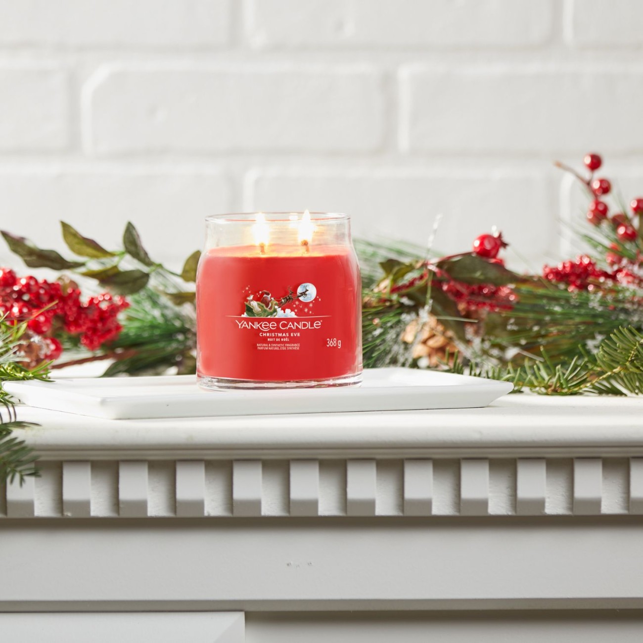 Yankee Candle Αρωματικό Κερί Signature σε Γυάλινο Δοχείο Medium σειρά Christmas Eve Αρωματικα Κεριά