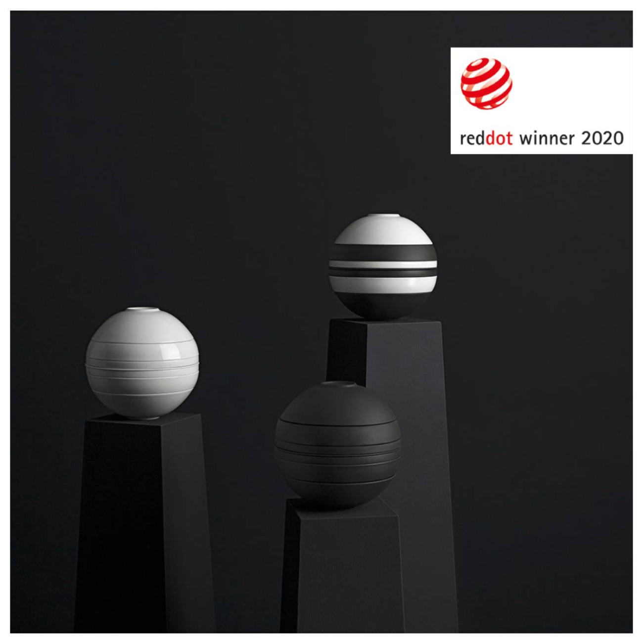 Villeroy & Boch Σετ 7 τεμ. La Boule black σειρά Iconic Manufacture Rock by Villeroy & Boch