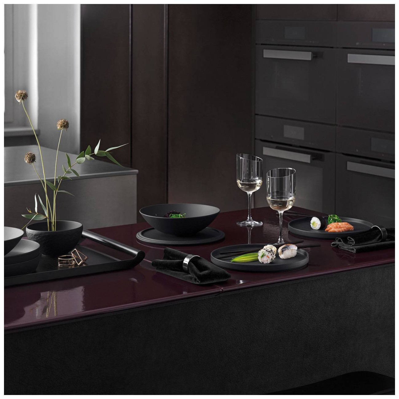 Villeroy & Boch Σετ 7 τεμ. La Boule black σειρά Iconic Manufacture Rock by Villeroy & Boch