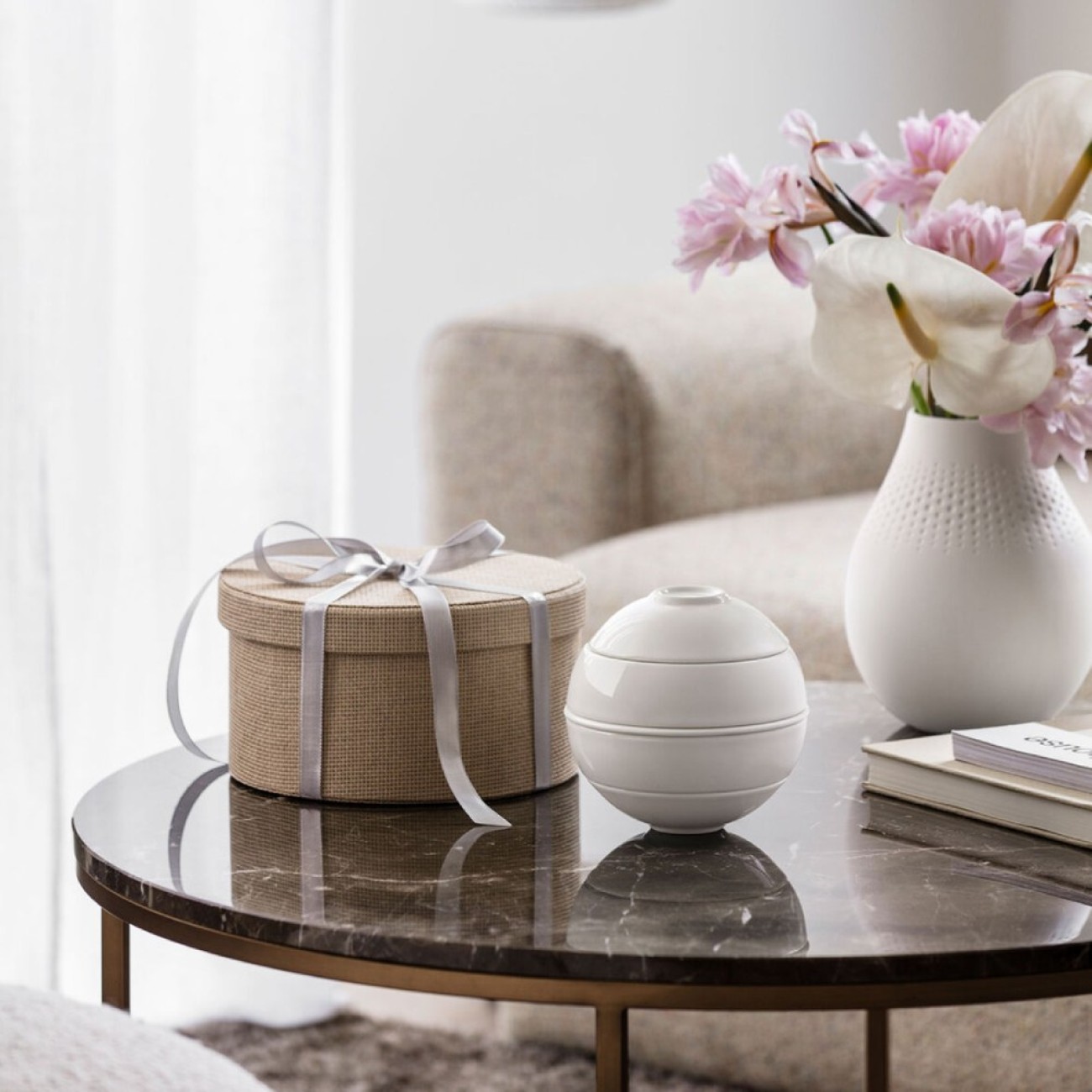 Villeroy & Boch Σετ 5 τεμ. La Petite Boule white σειρά Iconic Manufacture Rock by Villeroy & Boch