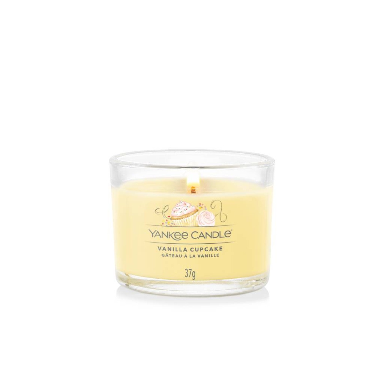 Yankee Candle Αρωματικό κερί σε Γυάλινο δοχείο Votive Signature σειρά  Vanilla Cupcake Γυάλινα δοχεία Yankee Candle