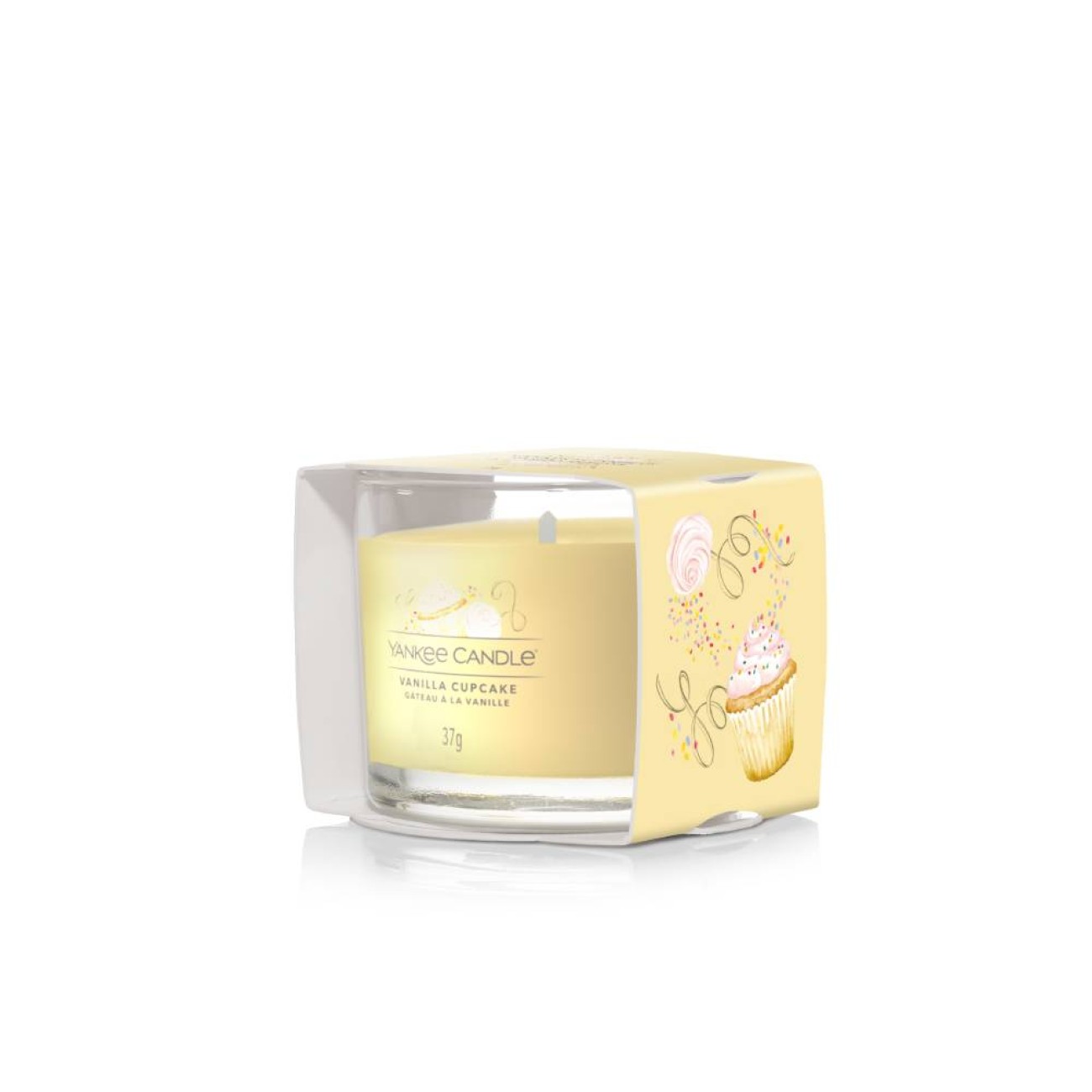 Yankee Candle Αρωματικό κερί σε Γυάλινο δοχείο Votive Signature σειρά  Vanilla Cupcake Γυάλινα δοχεία Yankee Candle