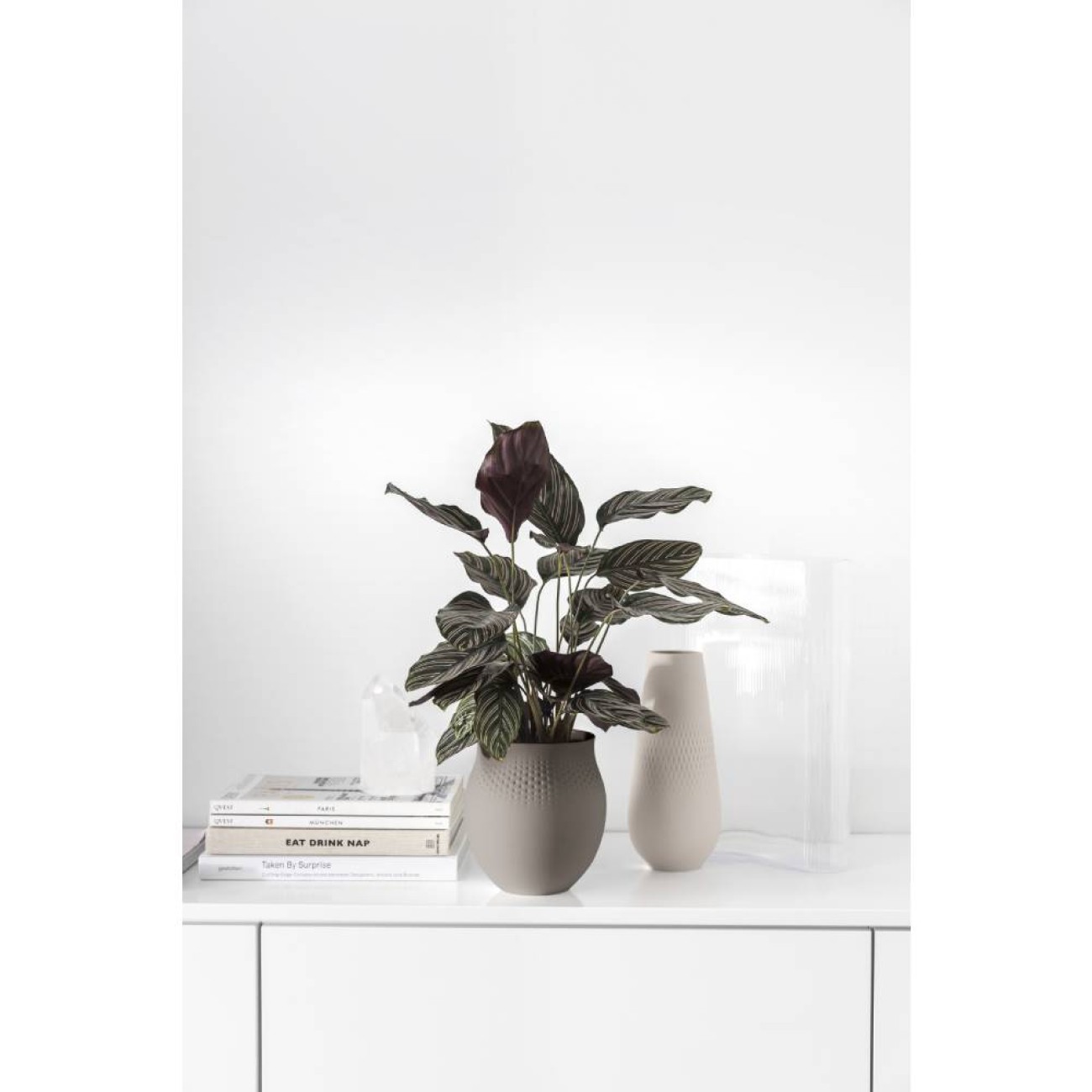 Villeroy & Boch Βάζο 16,5Χ16,5Χ18 εκ. Perle σειρά Manufacture Collier Taupe Βάζα