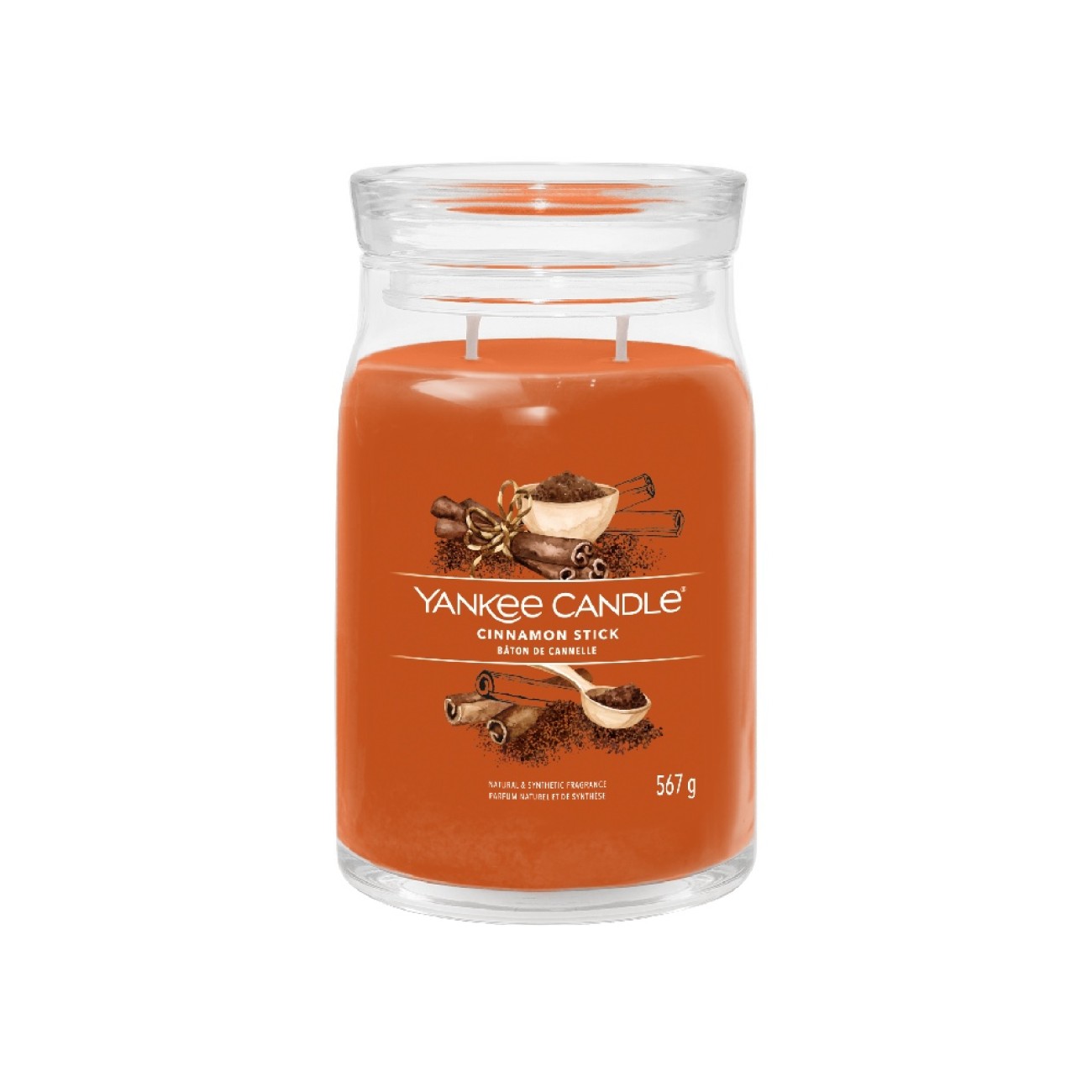 Yankee Candle Αρωματικό Κερί Signature σε Γυάλινο Δοχείο Large σειρά Cinnamon Stick Γυάλινα δοχεία Yankee Candle