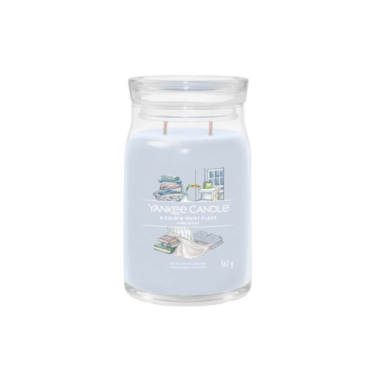 Yankee Candle Αρωματικό Κερί Signature σε Γυάλινο Δοχείο Large σειρά A Calm & Quiet Place
 Γυάλινα δοχεία Yankee Candle
