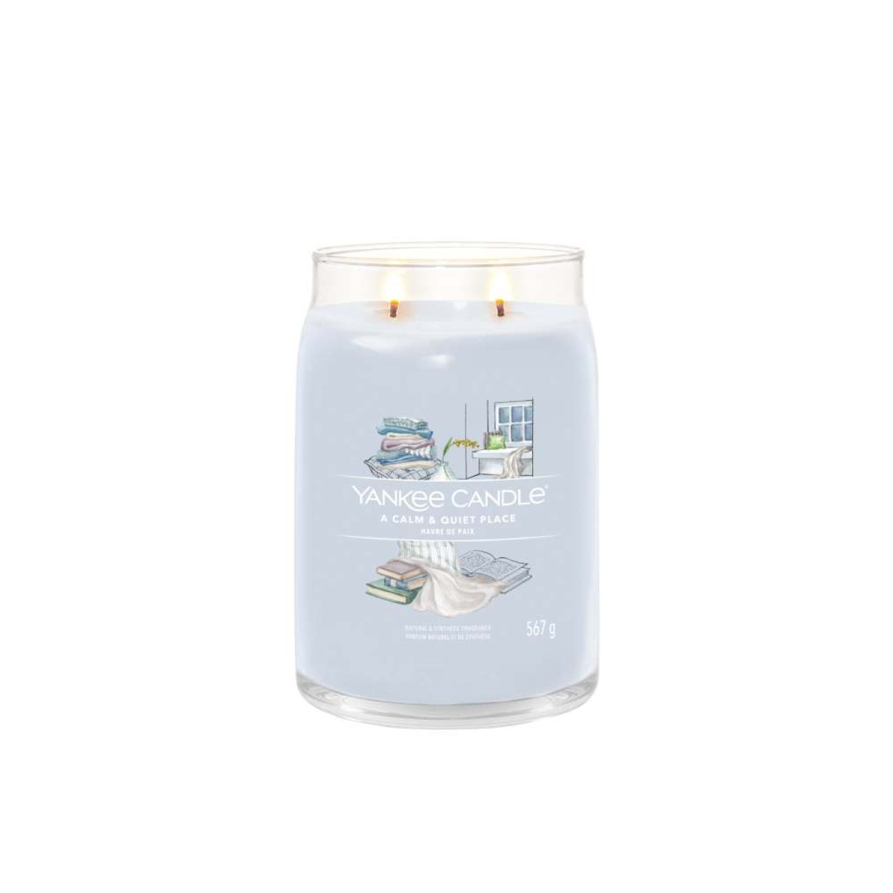 Yankee Candle Αρωματικό Κερί Signature σε Γυάλινο Δοχείο Large σειρά A Calm & Quiet Place
 Γυάλινα δοχεία Yankee Candle