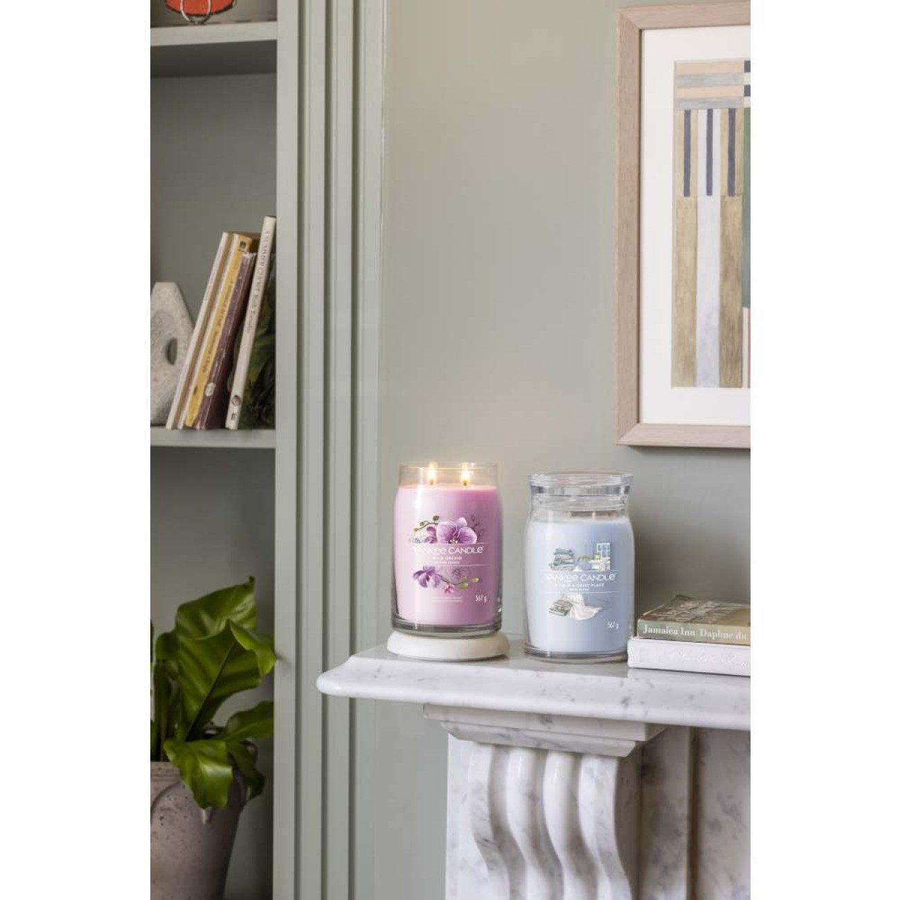Yankee Candle Αρωματικό Κερί Signature σε Γυάλινο Δοχείο Large σειρά A Calm & Quiet Place
 Γυάλινα δοχεία Yankee Candle