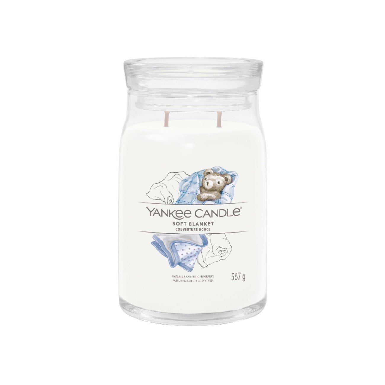 Yankee Candle Αρωματικό Κερί Signature σε Γυάλινο Δοχείο Large σειρά Soft Blanket Γυάλινα δοχεία Yankee Candle