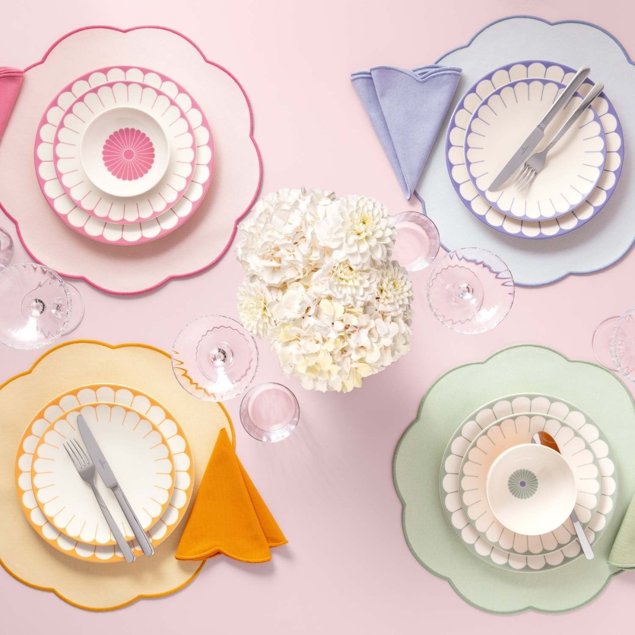 Villeroy & Boch Σετ 2 τεμ. πετσέτες 40 εκ. σειρά Fleur Accessoires Blue Πετσέτες/ Ποδιές