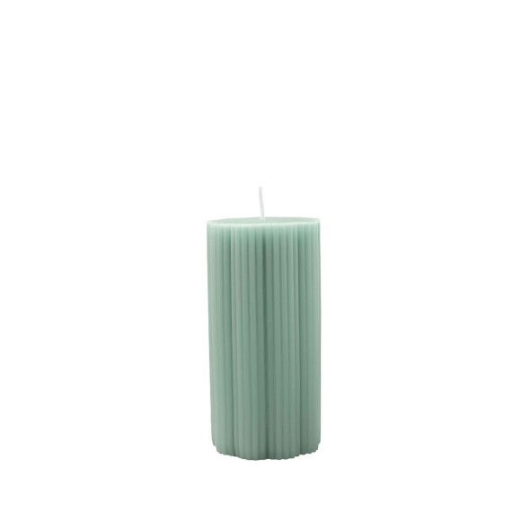 Villeroy & Boch Διακοσμητικό pillar κερί ριγέ 15 εκ. σειρά Fleur Accessoires Vert