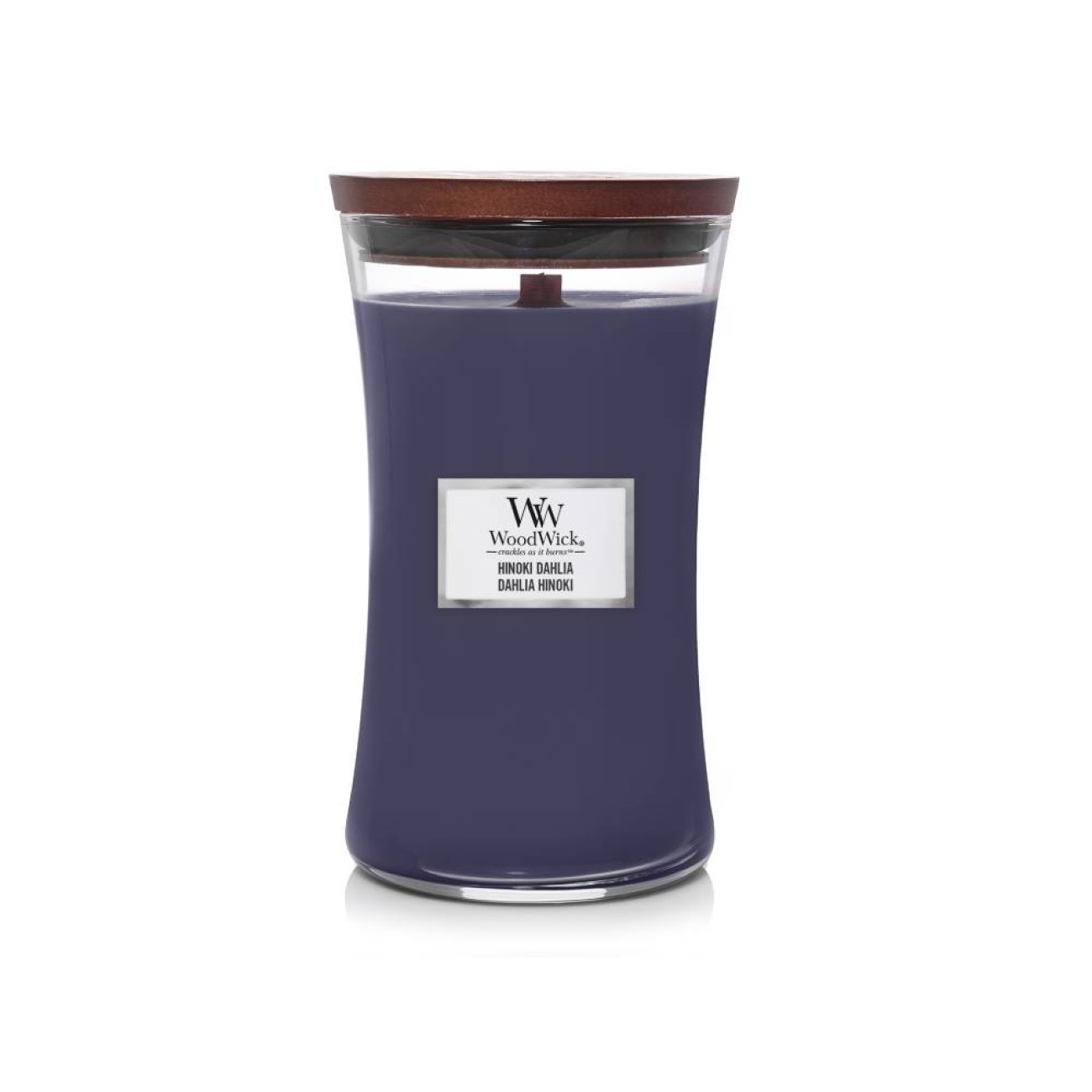 WoodWick Αρωματικό Κερί σε Γυάλινο Δοχείο Large σειρά Hinoki Dahlia Αρωματικα Κεριά