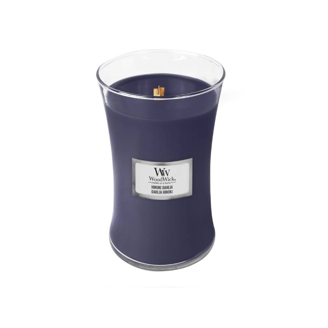 WoodWick Αρωματικό Κερί σε Γυάλινο Δοχείο Large σειρά Hinoki Dahlia Αρωματικα Κεριά