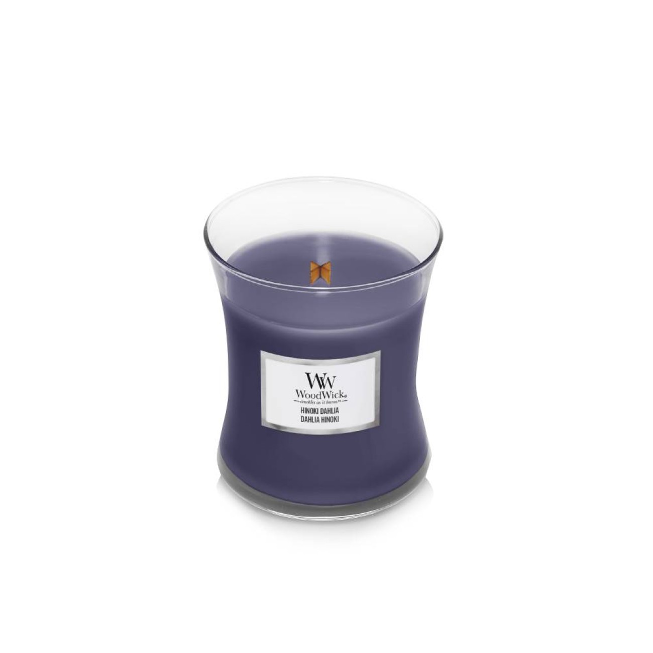 WoodWick Αρωματικό Κερί σε Γυάλινο Δοχείο Medium σειρά Hinoki Dahlia Αρωματικα Κεριά