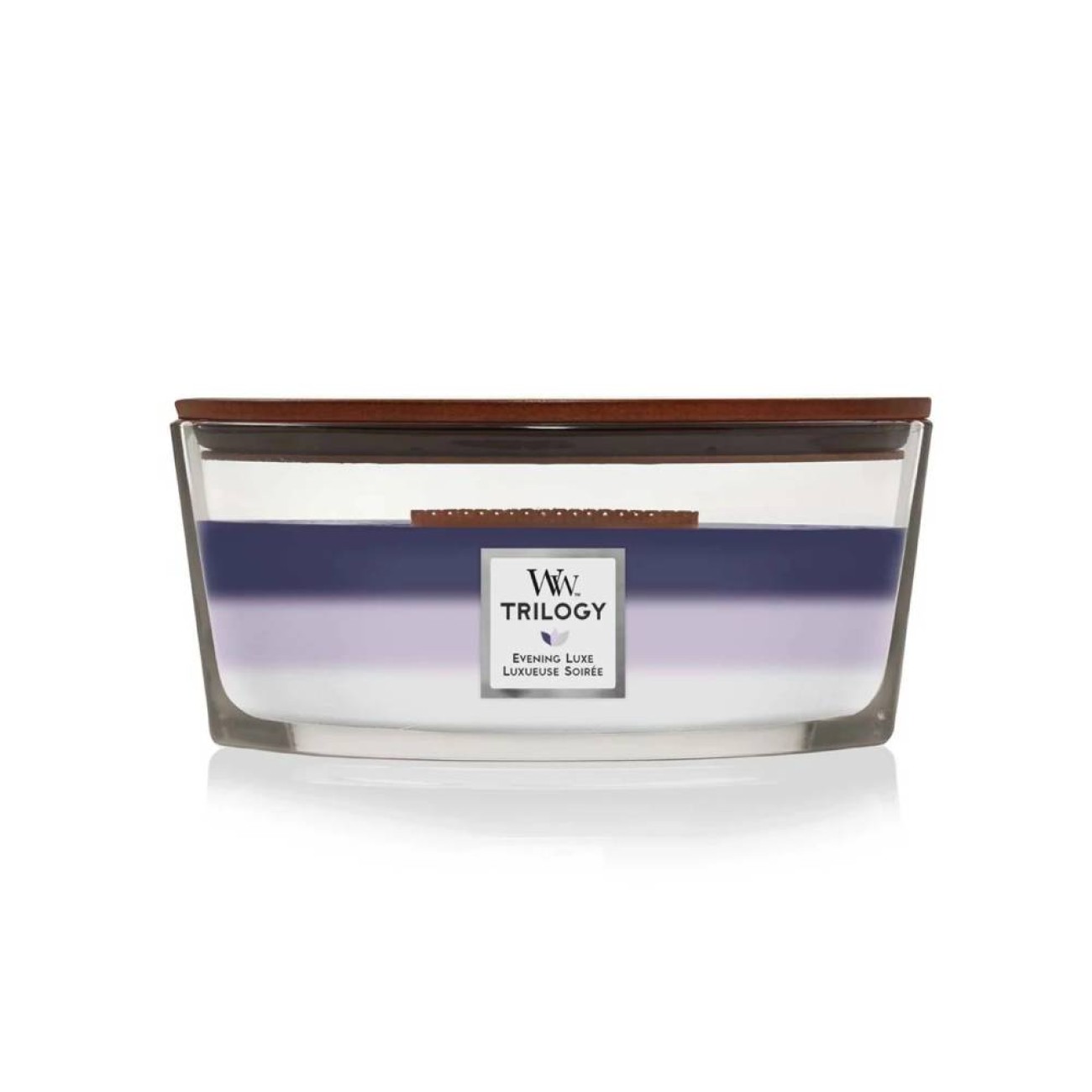 WoodWick Αρωματικό Κερί σε Γυάλινο Δοχείο Trilogy σειρά Evening Luxe Αρωματικα Κεριά