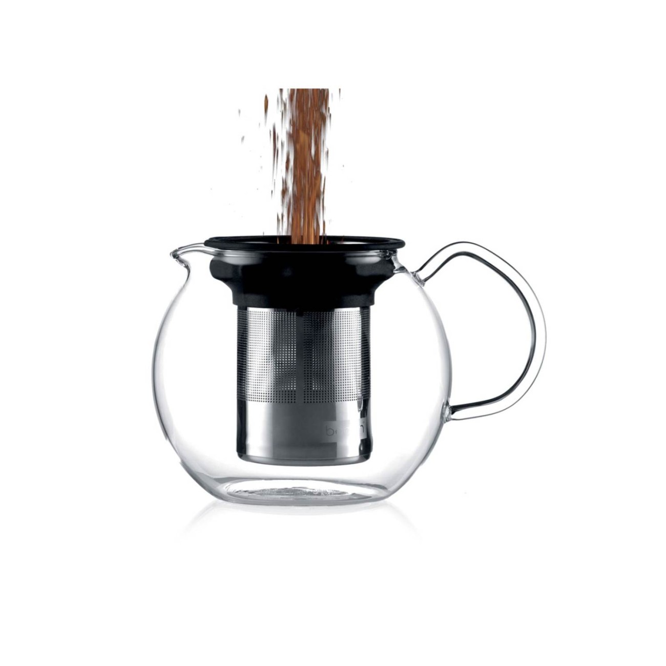 Bodum Τσαγιέρα με ανοξείδωτο φίλτρο, 1.5lt Chrome  σειρά σειρά Assam Καφές/Τσάι