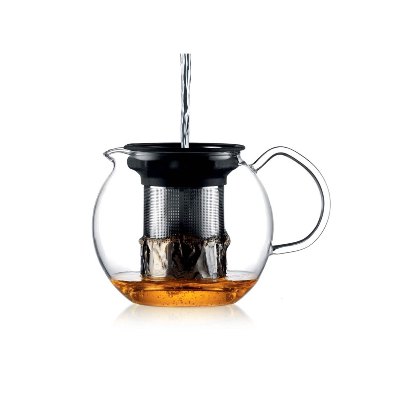 Bodum Τσαγιέρα με ανοξείδωτο φίλτρο, 1.5lt Chrome  σειρά σειρά Assam Καφές/Τσάι